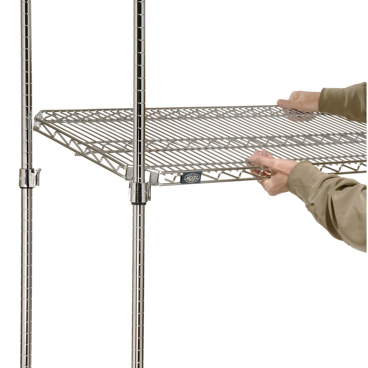 Quick Adjust Wire Shelving by Nexel – 4, Alloy Steel, Chrome, Model 580563
