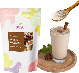 Bossen Horchata Powder Drink Mix for Milk Tea, Bubble Tea, Smoothies, Frappes and Specialty Beverages, 2.2 lb