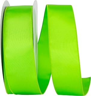 Reliant Ribbon 93855W-204-40K Grosgrain Sheen Value Wired Edge Ribbon, 2-1/2 Inch X 50 Yards, Lime
