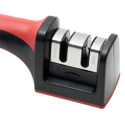 Kitchen Knife Sharpener Medium by Winco – Medium, Plastic, Black, Red, Model KSP-2
