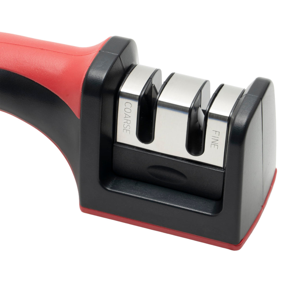 Kitchen Knife Sharpener Medium by Winco – Medium, Plastic, Black, Red, Model KSP-2