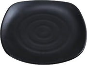 Yanco BP-1109 Black Pearl 9" Square Melamine Plate, Matte Black Pack of 24