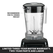 Blender with Electronic Keypad & 48 oz. Copolyester Jar by Waring – 48 Ounce Copolyester Jar, 48.0 fluid_ounces, Co-Polyester, Black, Model MX1050XTXP