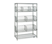QUANTUM STORAGE SYSTEMS Chrome / 18" x 48" x 63" / 1 Service Carts