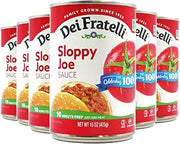 Dei Fratelli Sloppy Joe Sauce (15oz - 6 pack) - Vine-Ripened Tomatoes - No Water, No Corn Syrup, Non GMO, Gluten-Free