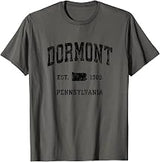 Dormont Pennsylvania PA Vintage Athletic Black Sports Design T-Shirt