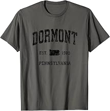 Dormont Pennsylvania PA Vintage Athletic Black Sports Design T-Shirt
