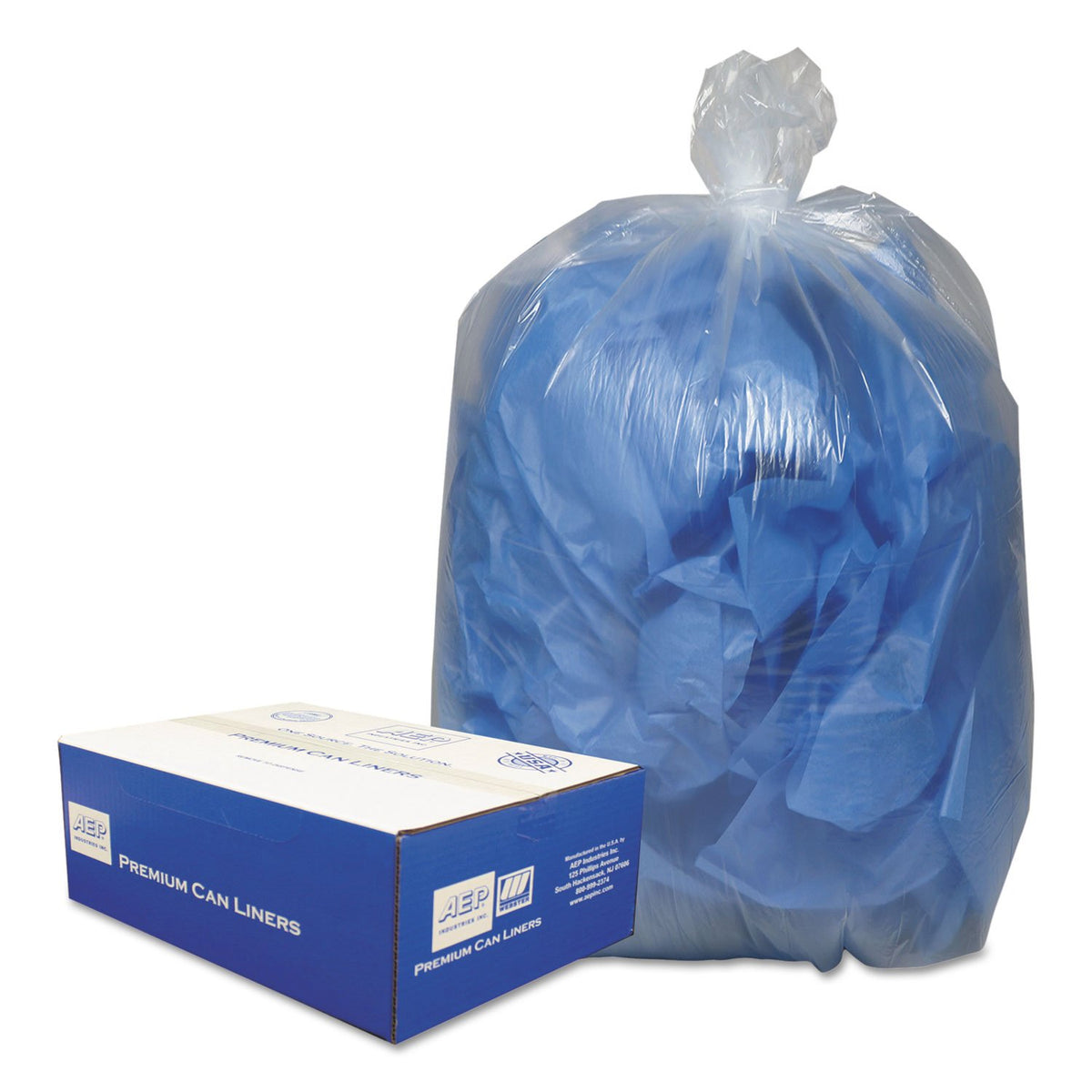 385822C Clear Low-Density Can Liners by Classic Clear – 1 Count (Pack of 100), 60.0 gallons, Resin,Lldpe, Clear, Pack of 100