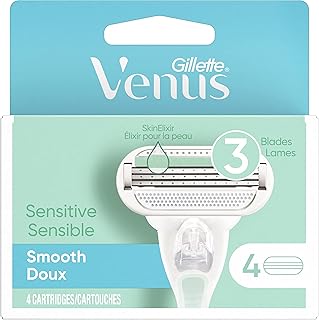 Gillette, Venus Smooth Sensitive Cartridges, 4 Count