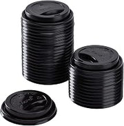 Karat C-KDL516B Sipper Dome Lid for Hot Cups (Fits 10 oz to 24 oz Capacity), Black (Case of 1000)