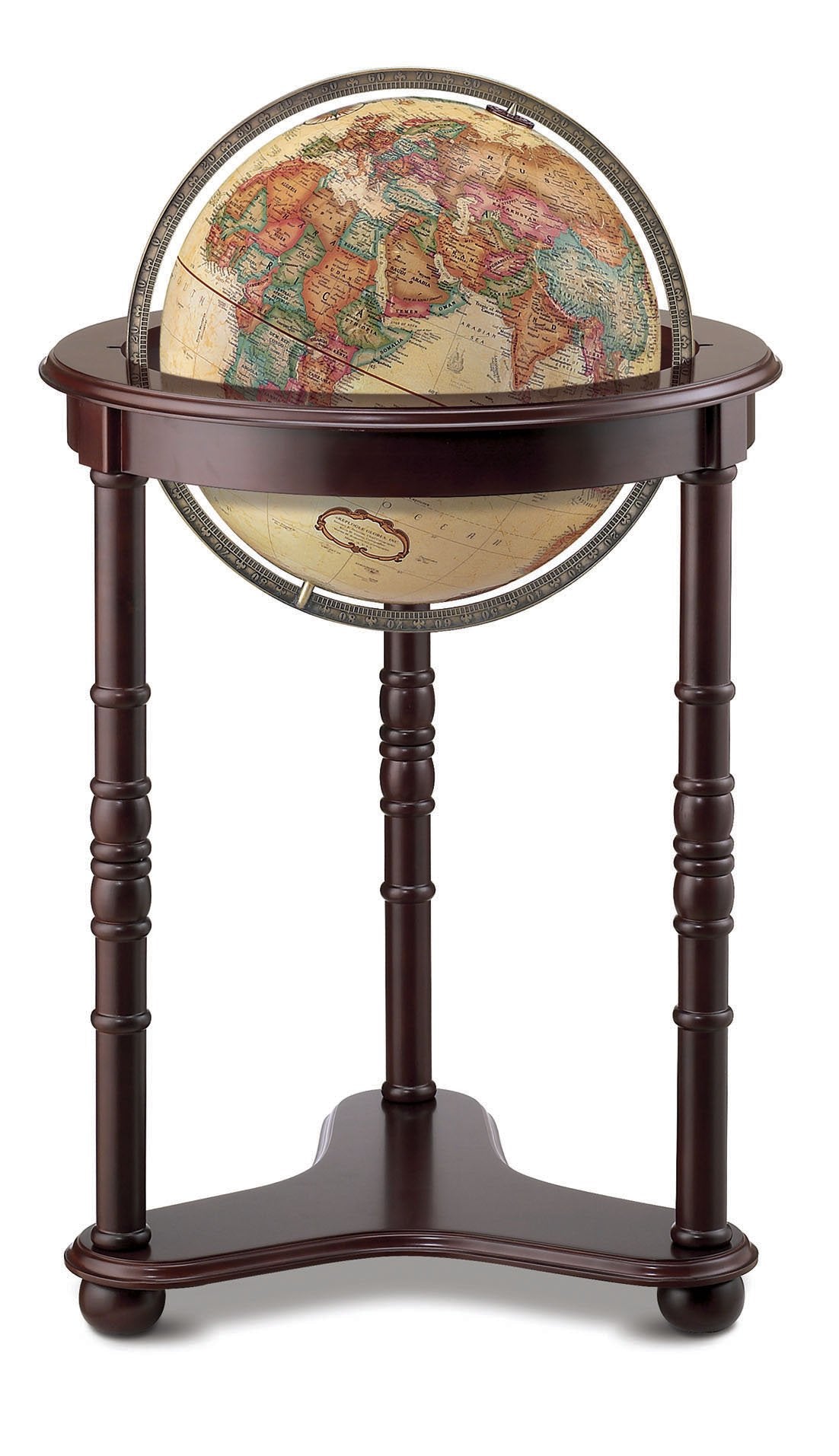 Globes Westminster Globe by Replogle – Large, Wood, Off/White, Model 22813