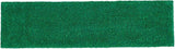 Rubbermaid Commercial Products 18 inch Adaptable Flat Mop Microfiber Pad Green for Janitorial/Professional Cleaners and Light-Duty Cleaning/Mopping with Tab/Pocket Functions
