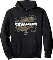 NBA Cleveland Cavaliers Wave Outline Team Logo Pullover Hoodie