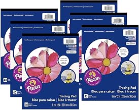 Art Street Prang Tracing Paper Pad, 9" x 12", Translucent, 40 Sheets Per Pad, 6 Pads (PAC103914-6)