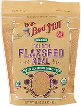 Bob's RED Mill, Organic Flaxseed Meal, Golden, Pack of 4, Size 16 OZ, (Gluten Free Kosher 95%+ Organic)