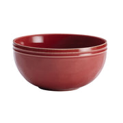 Rachael Ray Cucina Stoneware Dinnerware Set, 16 Piece, Cranberry Red