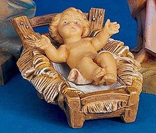Fontanini by Roman, 5" Baby Jesus, Nativity Figure Hand Sculpted and Painted