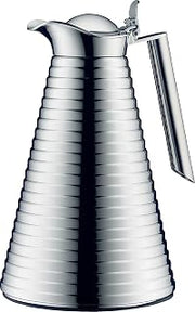 Alfi Glass Vacuum Chrome Plated Copper Thermal Carafe for Hot and Cold Beverages, 1.0 L, Chrome, One Size (AG1400CM2)
