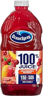 Ocean Spray 100% Juice Cranberry Mango Juice Blend, 64 Fl Oz Bottle