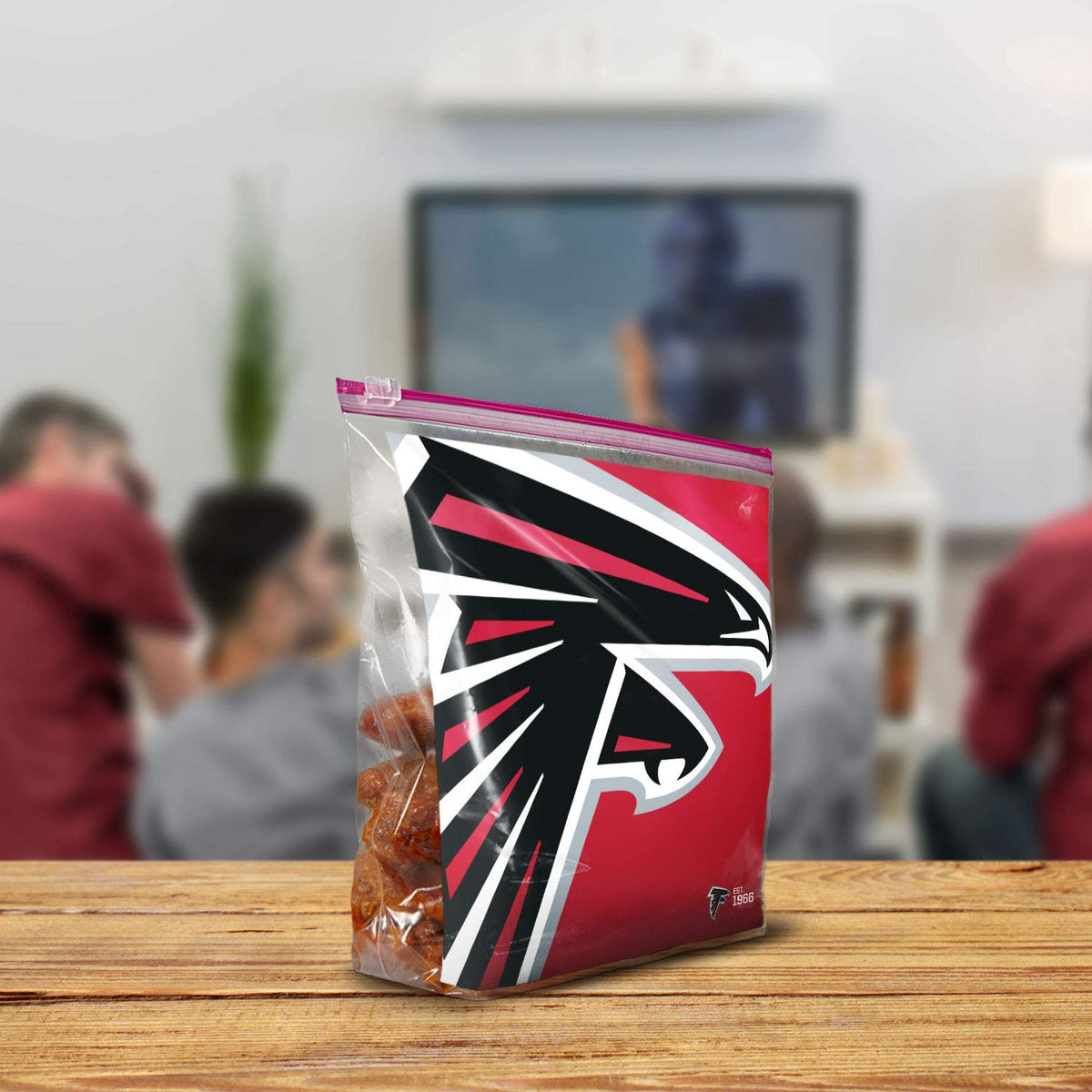 Ziploc Atlanta Falcons / 20 Count (Pack of 1) / 1.0 gallons Food Storage Bags