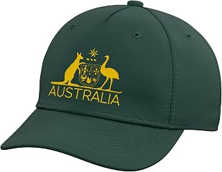 Australia Coat of ARMS Kangaroo and EMU Australian Symbol Adjustable Baseball Hat