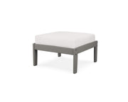 ® Braxton Ottoman by Polywood – High-density Polyethylene, Slate Grey / Textured Linen, Model 4500-GY152939