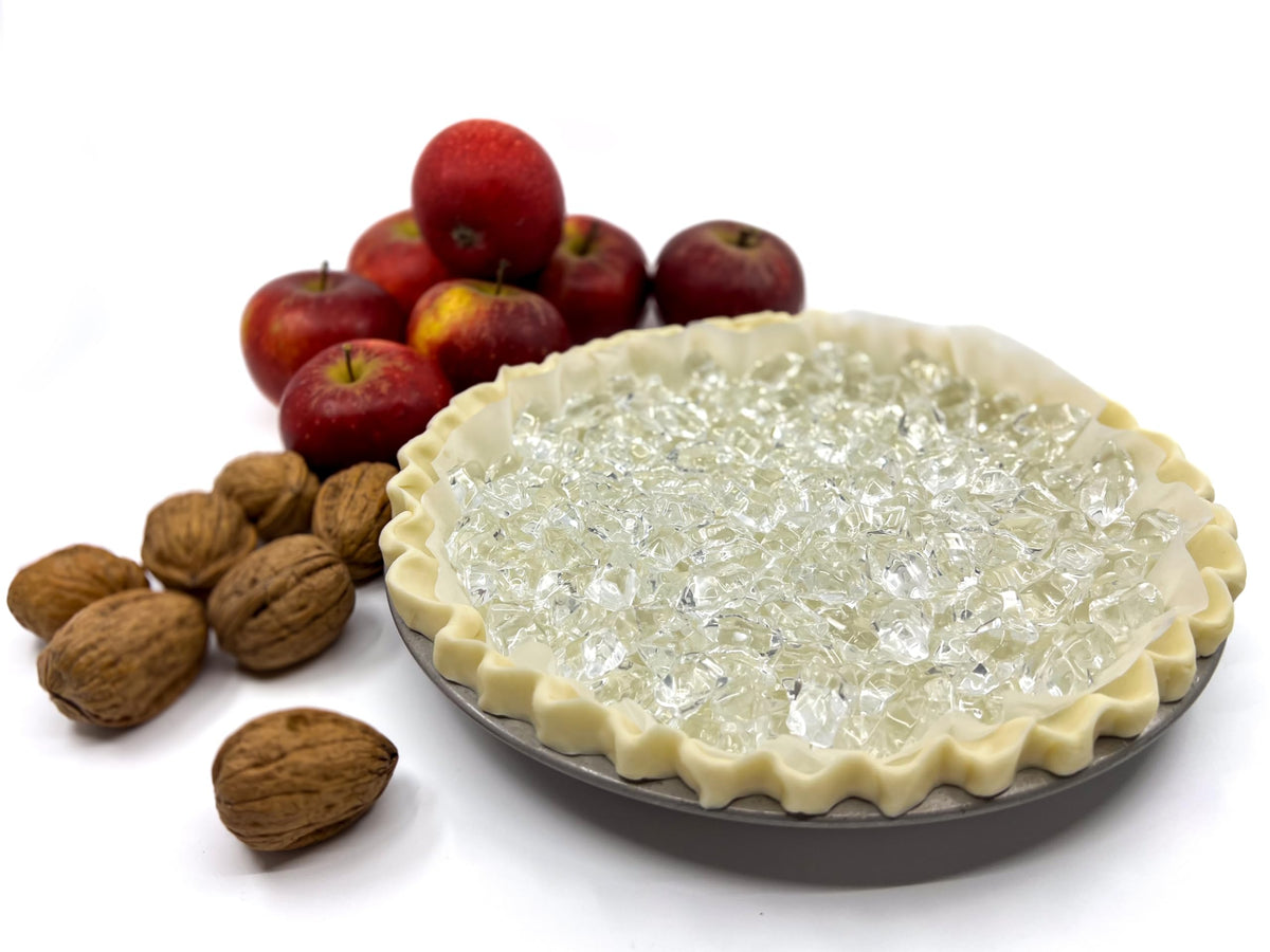 Gretel Baking Glass Pie Weights, Jewel Shape, 2.5 lb Clear