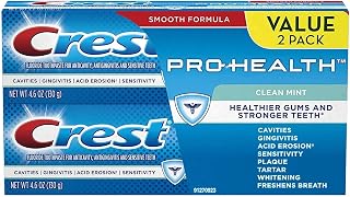 Crest Pro-Health Toothpaste, Clean Mint 4.6 oz (Pack of 2)