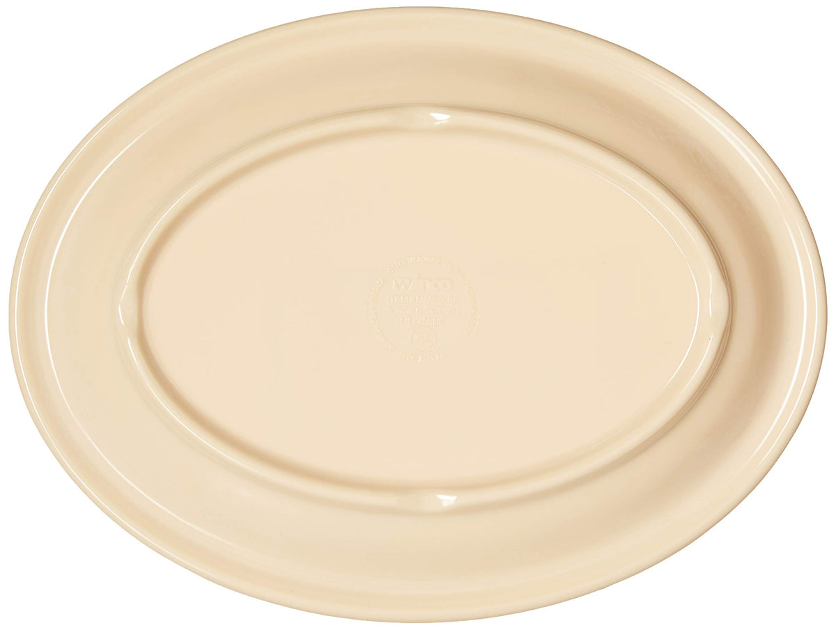 Winco 9-3/4" x 6-3/4" / Tan / Classic Platters