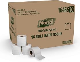 Kidcarpet Marcal Toilet Paper, 100% Recycled 2-Ply, White, - Green Seal Certified, Soft & Absorbent r16466