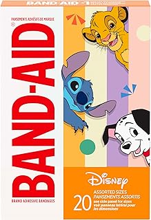 BAND-AID Brand Adhesive Bandages, Classic Disney, Assorted Sizes, 20 Count