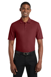 Unisex SuperPro React Polo Burgundy by Port Authority – Large, Stain, Burgundy, Model K810