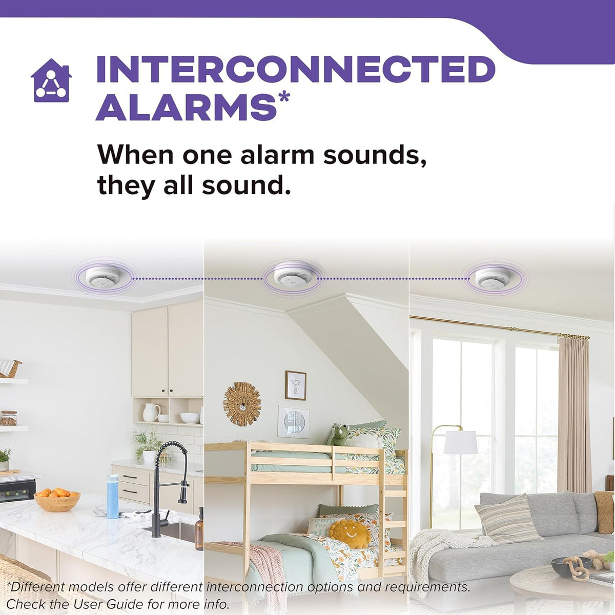 Hardwired Smoke and Carbon Monoxide Alarm with AA Battery Backup by Kidde – White, Model CUACFEX