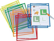 Creativity Street Pacon PACAC9869 Dry-Erase Pocket 10-Inch Wx13-1/2-Inch H 10/ST Assorted