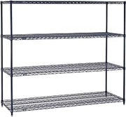 Nexel 5 Tier Wire Shelving Starter Unit, 60" W x 24" D x 86" H