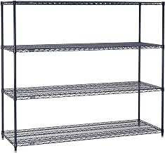 Nexel 5 Tier Wire Shelving Starter Unit, 60" W x 21" D x 63" H