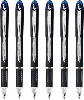 Uni-Ball Jetstream Rollerball Pen, 1.0mm, Bold Point, 6-Count (Blue, Bold)