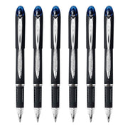 Jetstream Rollerball Pen by Uni-Ball – 6 Count (Pack of 1), Plastic, Blue, Model SAN3392