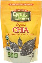 Nature's Earthly Choice Organic Chia Seed, 8 Ounce (Pack of 6)