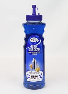 MASTER OF MIXES Cocktail Essentials Blue Curacao, 375 ML Bottle (12.7 Fl Oz), Individually Boxed