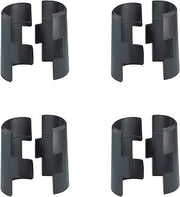Metro 9985 Replacement Plastic Split Sleeves - Pack of 4 Wire Shelf Clips for Super Erecta Industrial Wire Shelving - Black