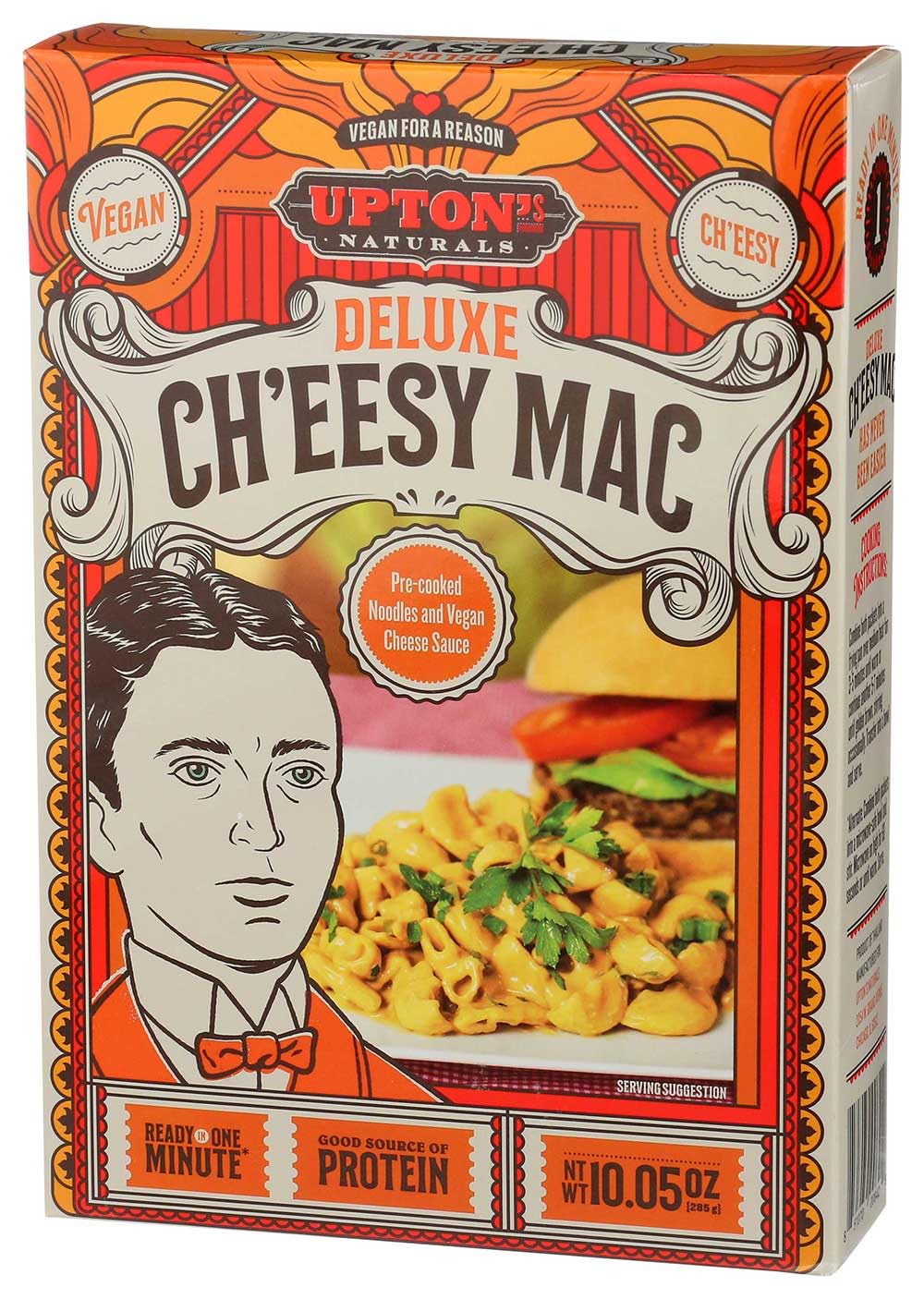 Upton’s Naturals Ch'eesy Mac - 10.05 oz boxes (Pack of 6) by Upton's Naturals – 10.05 Ounce (Pack of 6), Pack of 6