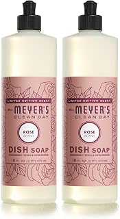 Mrs. MEYER'S CLEAN DAY Liquid Dish Soap, Rose, 16 fl. oz (Pack of 2)
