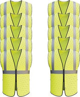 OccuNomix ANSI/ISEA 107-2020 Class 2 Type R Mesh Surveyor Vest - Reflective Safety Vest with Pockets, Hook & Loop Closure, 2X-Large/3X-Large, Yellow, pack of 10