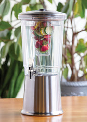 Double Wall Beverage Dispenser by Service Ideas – 3 Gallon, 3.0 gallons, Stainless Steel, Brushed, Model CBDDW3GSS