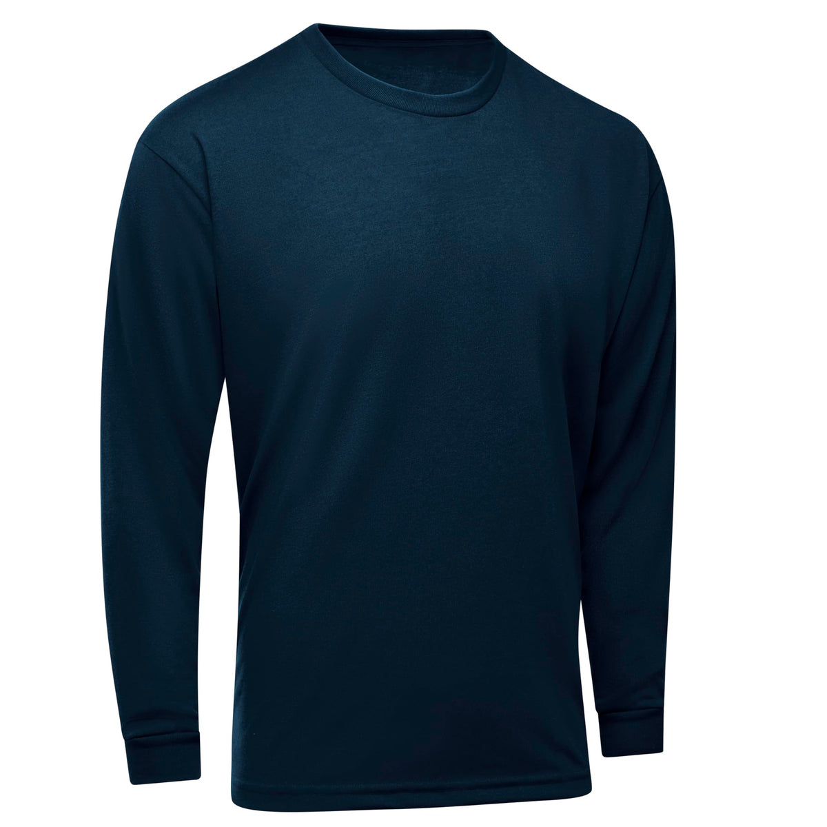 Men's Long-Sleeve Performance Core Tee by Red Kap – Polycotton, Navy, Model SK4LNV RG XS