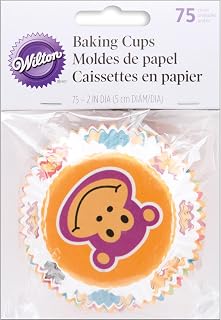 Wilton Jungle Pals Standard Cups, 75 Count