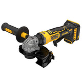 18V XR Compact Brushless 125 mm Angle Grinder by DEWALT – 125, Multi-coloured, Model DCG404N-XJ