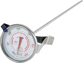 Winco 2-Inch Dial Deep Fry/Candy Thermometer with 12-Inch Probe