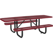 Global Industrial Red / 96 inches x 60 inches x 29.5 inches / Industrial Picnic Tables